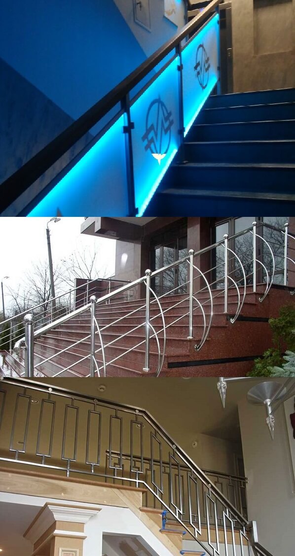 Дизайнерские перила и ограждения из нержавеющей стали