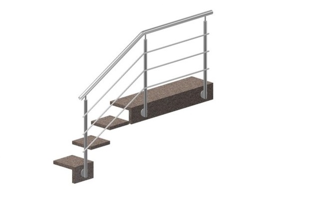 Поручень с боковым креплением