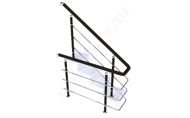 Поручни с деревянными вставками