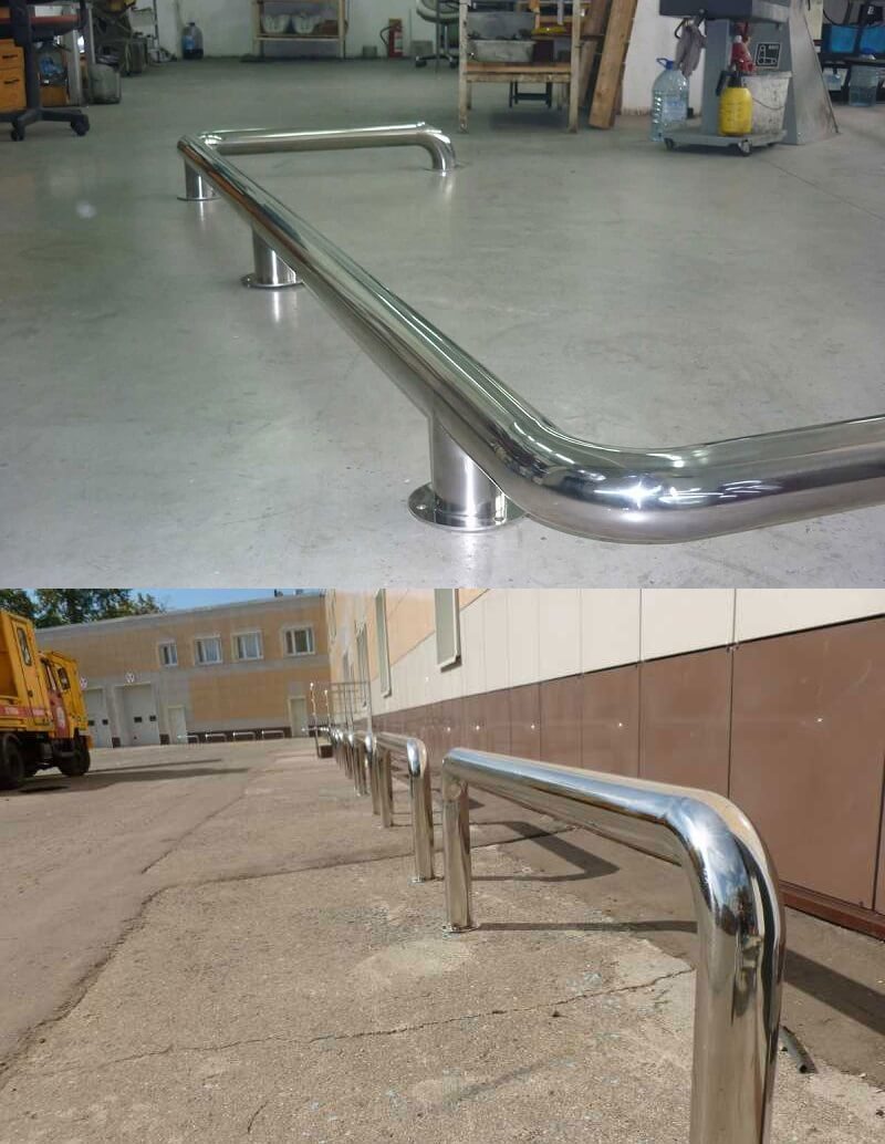 Поручень-отбойник из нержавеющей стали