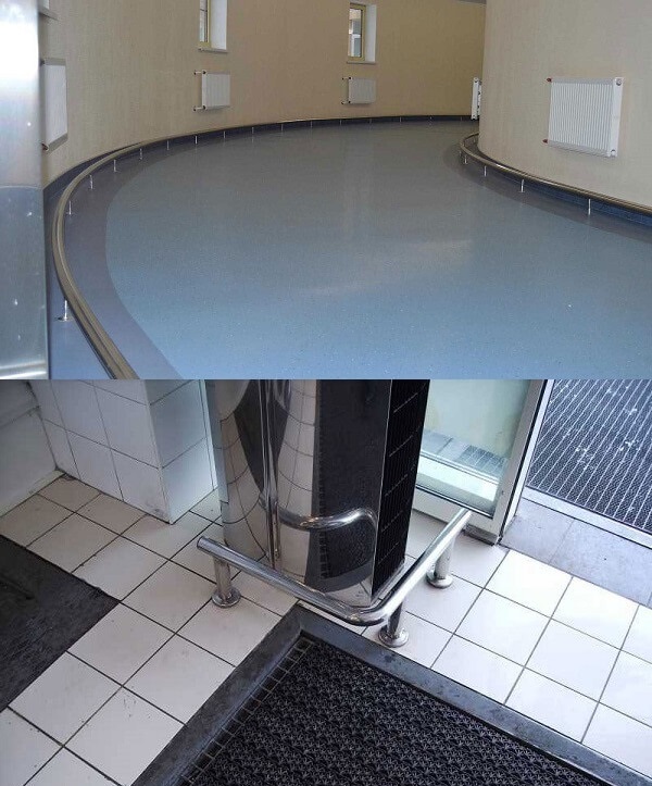 Поручень - отбойник для медицинских учреждений