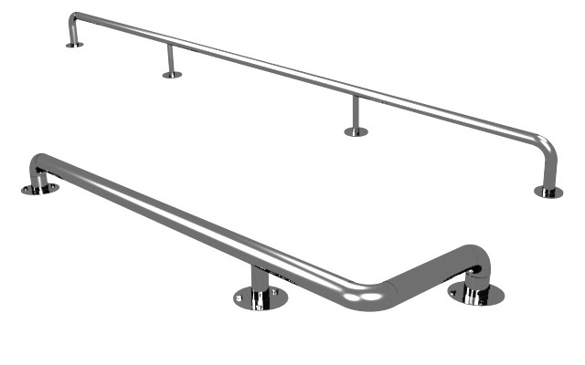 Поручень отбойник для медицинских учреждений