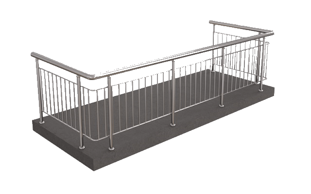 Ограждения поручни из нержавеющей стали в рб